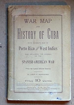 Cuba - War Map and History of Cuba Including the Opening of the Spanish American War, 1898 First ...