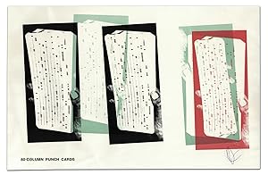 80-Column Punch Cards (Signed original silkscreen print)
