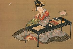 Courtesan Parody Of Zhuang Z's Dream Of Butterflies Japan Painting Postcard