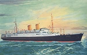 Ms Berlin Ship Norddeutscher Lloyd Bremen Vintage Rare Art Postcard