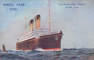 SS Doric White Star Line Ship Vintage Postcard