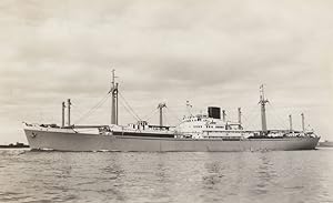 MS Wonosobo Rotterdamsche Lloyd Dutch Ship Rare RPC Postcard