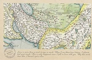 India Arabian Sea Asian Map History Geography Proverb Postcard