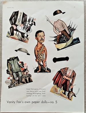 Vanity Fair's Own Paper Dolls, No. 5: Ernest Hemingway, from Vanity Fair Magazine