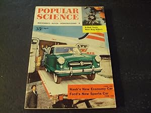 Popular Science Apr 1954 Nash's New Car, Ford's New Sports Car