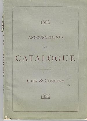 Announcements and Catalogue [cover title]