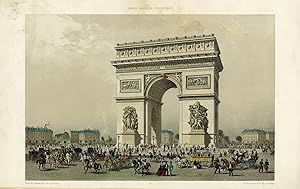 Arc de Triomphe de L'Étoile, from "Paris dans sa Splendeur: Monuments, Vues, Scènes Historiques, ...