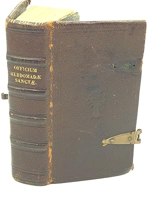 OFFICIUM HEBDOMADAE SANCTAE Secundium Missale & Breviarium Romanum, PII V. Pont. Max. iussu editu...