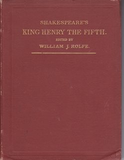 Shakespeare's History of King Henry the Fifth