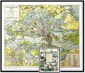 Stockholm 1947 - Map and Poster