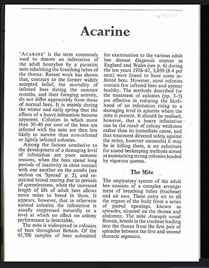 Acarine Disease. Advisory Leaflet 330