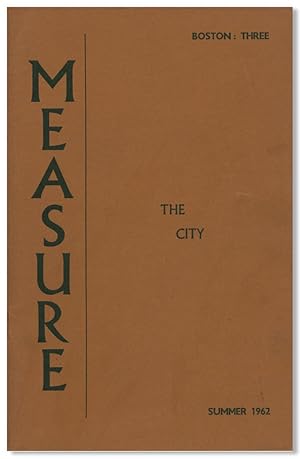 MEASURE A QUARTERLY TO THE POEM & [Whole Number 3] THE CITY