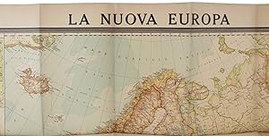 LA NUOVA EUROPA [1922]. Carta geografica originale a colori, scala 1: 6.000.000: