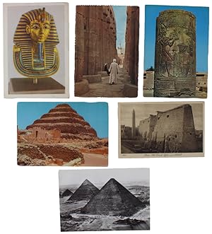 EGYPT: 6 VINTAGE POSTCARDS 1962-83.: