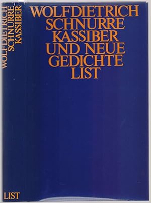 Kassiber und neue Gedichte.