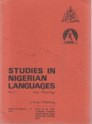 Higi phonology [Studies in Nigerian languages, 2]