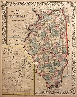 County Map of the State of Illinois