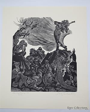 The Orpheus of '76 (21 of 100 Signed Wood Engraving)