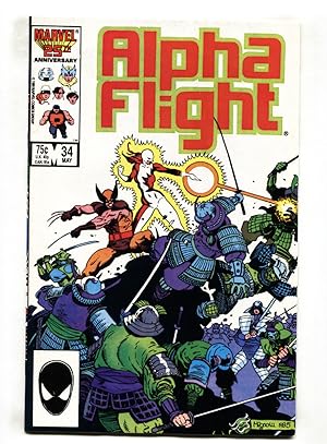 ALPHA FLIGHT #34-MARVEL COMICS-WOLVERINE ORIGIN VF