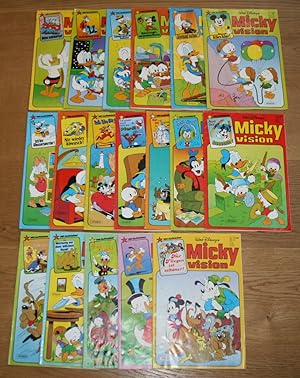 18 Hefte MICKY VISION - 1. Auflage 6/81 - 12/85. Sammlung / Konvolut.