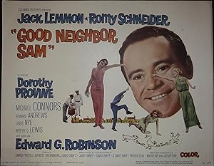 Good Neighbor Sam Lobby Title Card 1964 Jack Lemmon, Romy Schneider, Dorothy Provine