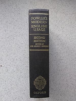 A Dictionary of Modern English Usage (Fowler's Modern English Usage)