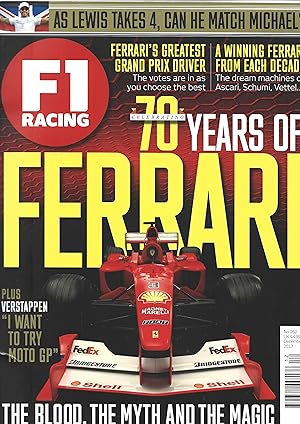 F1 Racing.70 Years of Ferrari.December 2017