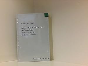 Mündlichkeit, Gedächtnis und Medialität: Heldendichtung im deutschen Mittelalter (Forum Der Psych...