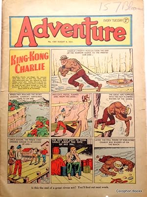 Adventure. (British Comic) Single Issue for August 4th 1951. King Kong Charlie on cover