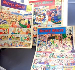 Mickey Mouse Weekly. 3 issues for 1951. (Enid Blyton's Secret 7 strips) August 18th, 25th and Sep...