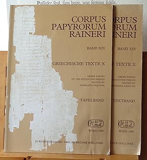 Corpus Papyrorum Raineri: Band XIV. Griechische Texte X - Textband & Tafelband. Greek Papyri of t...
