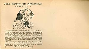 "Jury Report on Prohibition" Historical Postal Covers