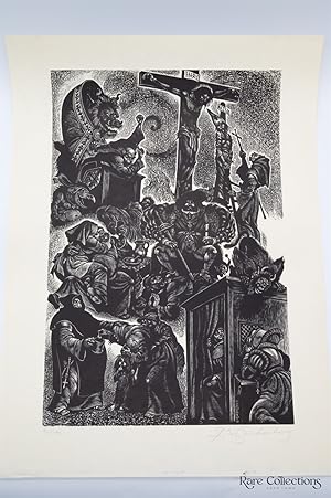 The Follies of Monks - Signed Limited Edition Print (From in Praise of Folly)