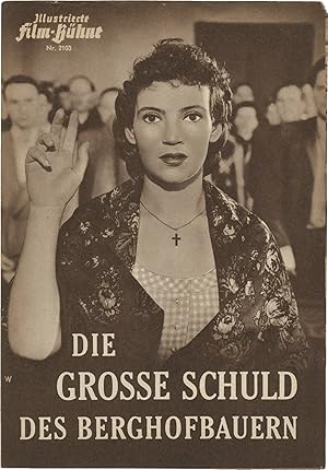 The Poacher [Die große Schuld des Berghofbauern] (Original program for the 1953 German film)