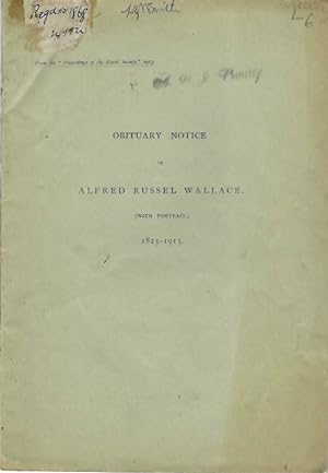 Obituary Notice of Alfred Russel Wallace (with Portrait) 1823-1913