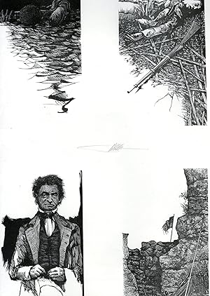Illustrations from John Brown's Body [eight engravings on single two sided sheet]
