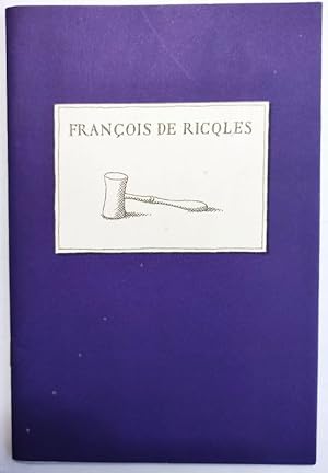 François de Ricqles, commissaire priseur et ses collaborateurs vous présentent leurs meilleurs vo...