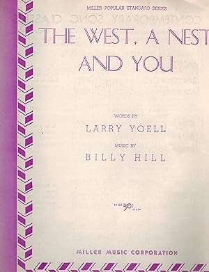 The West, A Nest and You - Vintage Sheet Music