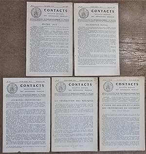 Contacts : Revue Française de l'Orthodoxie : n°1 ; 2-3 ; 4-5 ; 6-7 ; 10 : Avril 1949 à Janvier-Fé...