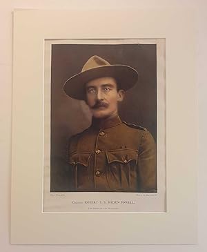 Colonel Robert Baden-Powell (1900 Military Portrait Chromolithograph)