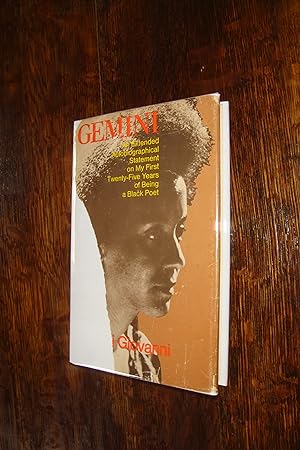 Gemini (signed first printing) An Extended Autobiographical Statement on My First 25 Years of Bei...