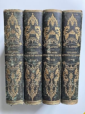 Voyages autour du monde. Naufrages célèbres. Huit tomes en 4 volumes complet.
