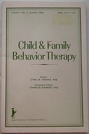 Child & Family Behavior Therapy Summer 1985 Volume 7 Number 2