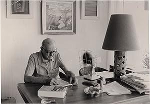 Original photograph of Graham Greene at his home in 1983