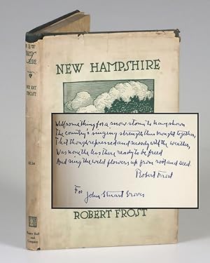 New Hampshire: A Poem with Notes and Grace Notes, inscribed by Frost with the final stanza of his...