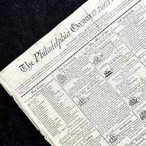 1802 Newspaper with a Runaway Slave Ad Placed by Revolutionary War General Edward Hand from his L...
