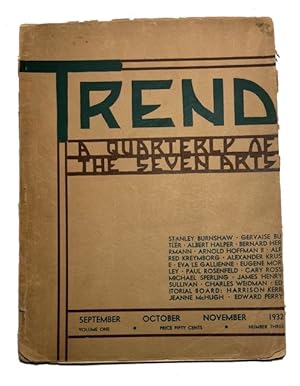 Trend: A Quarterly of the Seven Arts, Volume 1, No. 3 (September, October, November, 1932)