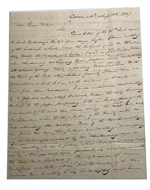 Autograph Letter, Signed. Dated in Elkton, Maryland on August 25, 1827. Sent to George Wilson in ...