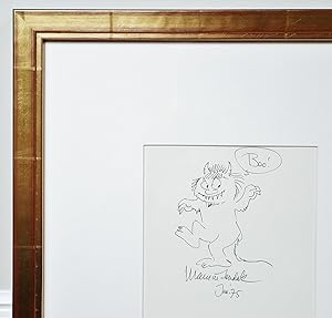 *SIGNED* ORIGINAL LARGE DRAWING OF MOISHE (WHERE THE WILD THINGS ARE )