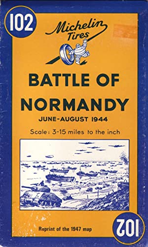 Michelin map of the Battle of Normandy, June-August 1944 (Bataille do Normandie, Juin - Aout 1944).